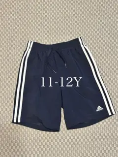 adidas ハーフパンツ 11-12Y ネイビー