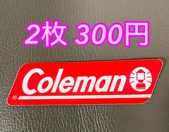 防水ステッカー　coleman2枚　アウトドア　キャンプ