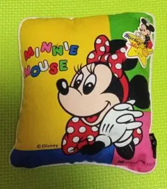 ディズニー 昭和レトロ ミニーマウス クッション 約20cm