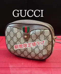オールドグッチ/マイクロ/GG/ミニ/ショルダーバッグ/ポシェット/レア❣️ 2-25025 GUCCI オールドグッチ ミニ ショルダーバッグ ベージュ
