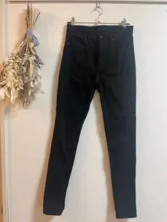 UNIQLO ブラック スキニーデニム ハイウエスト 26