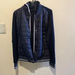 ZARA MAN キルティングジャケット ネイビー