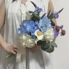 【新品】アーティシャルフラワー　ブーケ/ブートニア 紫陽花