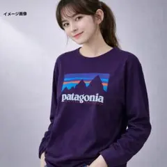 パタゴニア ロンT 紫 レディースM相当