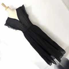 Human 2nd Occasion ジョーゼット フリル ロングワンピース 3
