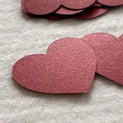 光沢ハート 7cm幅 30枚（裏表なし）プライスカード　メッセージカード