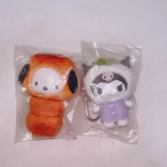 サンリオ ちびっとも シークレットキーホルダー 和菓子 クロミ　ポチャッコ