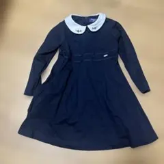 ANNA SUI mini フォーマル　ネイビー長袖ワンピース 110