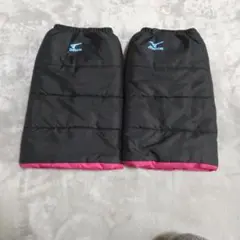 美品⭐️Mizuno レッグウォーマー ブラック/ピンク