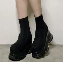 murua エアプラットフォームソックブーツ 22.5cm ブラック