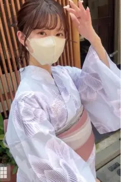 グレイル　蓮の花柄浴衣セット(gi1318)