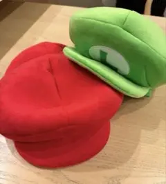 マリオとルイージ キャラクター帽子 2個セット