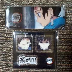 鬼滅の刃 ダイニング お楽しみくじ ロング缶バッジ アクリルステッカー 炭治郎