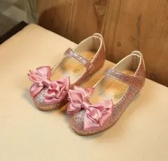 新品　13.5㎝　子供靴　入園式　卒園式　ピンク　リボン　結婚式　セレモニー