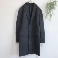 MAJI ロングコート メンズ アウター スーツ フォーマル ビジネス 仕事 黒