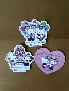 非売品 ハローキティ・ディア ダニエル ダイカットステッカー 3枚　イオン