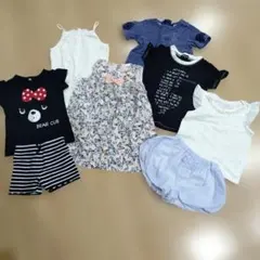 ベビー服 8点セット（蝶々柄、クマ）