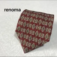renoma PARIS レノマパリス ネクタイ ブランドネクタイ 赤ネクタイ