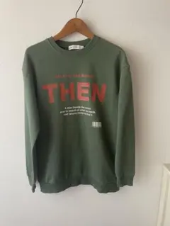 オリーブグリーン トレーナー THEN