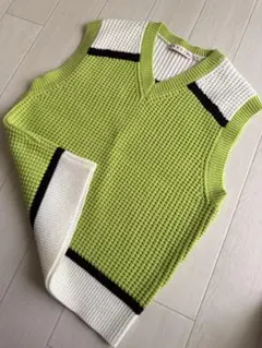 [UNIQLO × MARNI コラボ] Vネック ニットベストXL