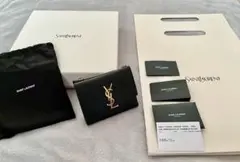 美品　SAINT LAURENT ブラック 二つ折り財布