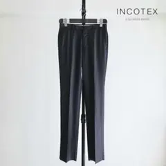 【新品未使用】INCOTEX Super100s ウールサージ　トラウザーズ