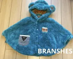BRANSHES ベビーポンチョ フリース ブランシェス　リバーシブル　アウター