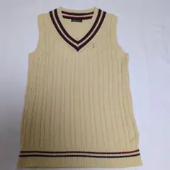 超美品！イーストボーイ　Venusケーブル編み スクールベスト ベージュ色11号