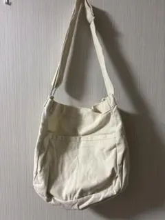 あ*ら様 クリーム色 ショルダーバッグ トート キャンバス