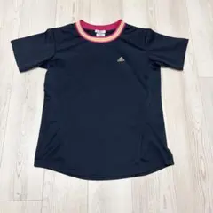 値下げ！美品！adidasレディース　テニスシャツ テニスウェア　ネイビーのサムネイル