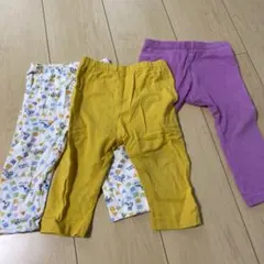 西松屋　RUGGED WORKS レギンス　パンツ80 90 3枚セット　まとめ