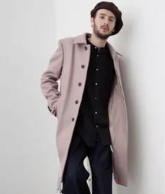 UNITED TOKYO ステンカラーコート ピンク