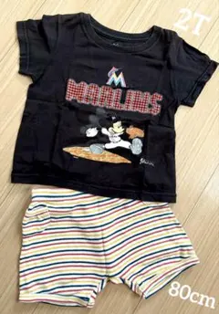 子供服 ミッキー MARLINS セットアップ まとめ売り / Majestic