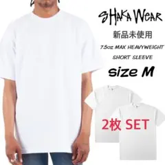 新品 シャカウェア 7.5 マックスヘビーウェイト 無地 Tシャツ 白 M 2枚