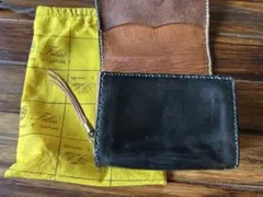 Felisi フェリージレザー製二つ折り財布 Black&Brownのサムネイル