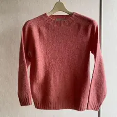 Harley of Scotland ピンク クルーネック セーター