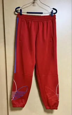 adidas 3ストライプス ジャージパンツ レッド