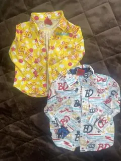 BABY DOLL カジュアルシャツ 2枚セット 80
