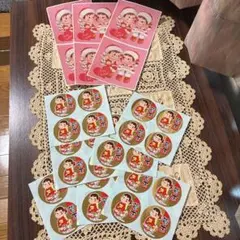 【激レア】ペコちゃんシール⭐️未使用⭐️不二家非売品⭕️クリスマス＆賀正