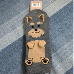 犬 シュナウザー 靴下 23〜25cm レディースソックスのサムネイル