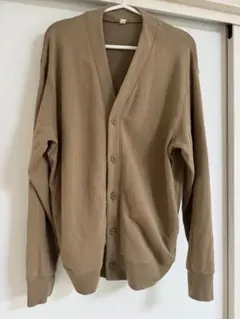 UNIQLO カーディガン ブラウンベージュ Lサイズ シンプル 羽織り