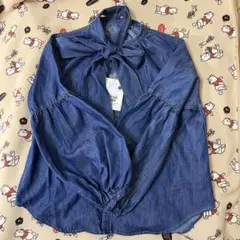 VIS 洗えるアソートボウタイブラウス F