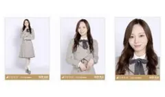 中*チ様 梅澤美波 ✨ 40th制服 生写真 3種 コンプ 乃木コレ 乃木坂46