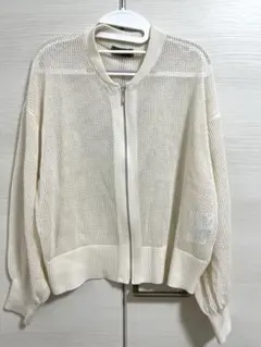 tal by yumi. メッシュ カーディガン L アイボリー
