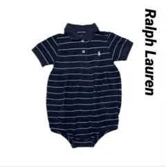 ラルフローレン　ロンパース 3m~6m ボーダー　子供服　ポロシャツ　ベビー用品