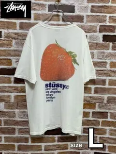 【古着】stüssy ステューシー ストロベリー Tシャツ L メンズ