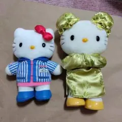 激レア レトロ キティー ダニエル 浴衣 ドール ペア ぬいぐるみ - メルカリ