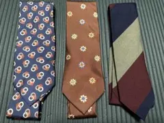 ネクタイ３本セット（BEAMS F、ARCURI CRAVATTE、NICKY）