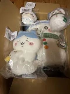 치이카와 アヒルに乗った 하치와레 ＆おくるみ 하치와레 미개봉 の 하치와레 セット