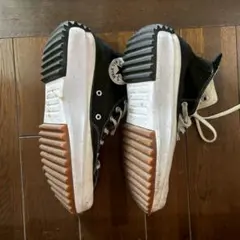 【箱あり】コンバース 厚底スニーカー ブラック 28.5cm